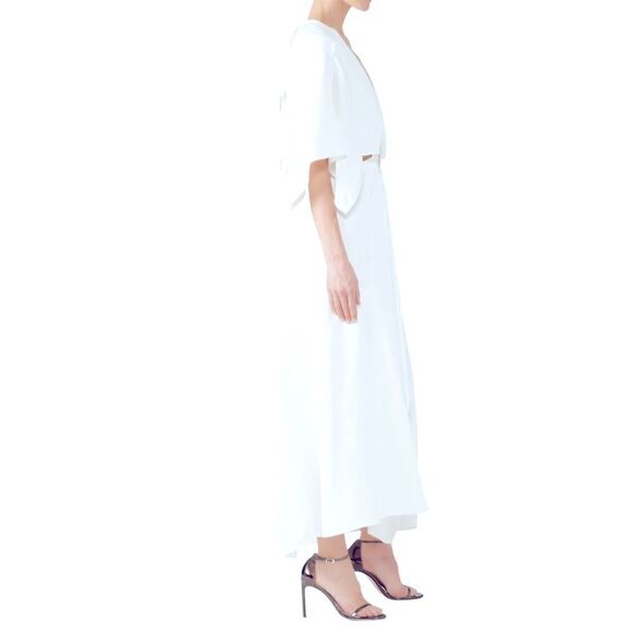 Phillip Lim Cut Out Crepe Maxi Dress Size 6 - Picture 3 of 11